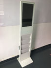 کیوسک نمایشگر دیجیتال دیجیتال ایستاده نمایش 21.5 اینچ با قفسه روزنامه