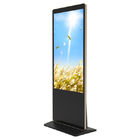 Ir Touschscreen Interactive Floor Stand Interactive Digital Signage Kiosk 450cd / m2 روشنایی