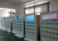 صفحه نمایش تبلیغاتی LCD تجاری سفید ساینیج دیجیتال با وای فای کف نشان دیجیتال ایستاده