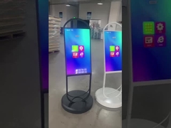 صفحه منوی دیجیتال موبایل 32 اینچی برای مرکز خرید رستوران Android Signage LCD قابل شارژ Power Su
