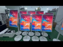 32 اینچ ایستاده قابل حمل هوشمند رابط تعاملی تلفن همراه بی سیم صفحه نمایش چرخش LCD