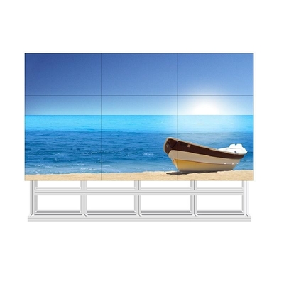 قاب باریک سفارشی 46 49 55 اینچی پخش کننده های تبلیغاتی دیوار تصویری LCD با علائم دیجیتال و صفحه نمایش اتصال