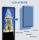 کیوسک صفحه نمایش لمسی 50 اینچی داخلی آندروید روی زمین ایستاده صفحه دیجیتال LCD