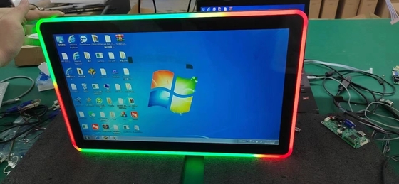 PCAP صفحه لمسی اندازه مانیتور LCD از 10.1inch به 98inch با ساخت در چراغ های LED رنگارنگ برای ماشین بازی