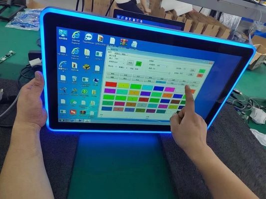PCAP صفحه لمسی اندازه مانیتور LCD از 10.1inch به 98inch با ساخت در چراغ های LED رنگارنگ برای ماشین بازی