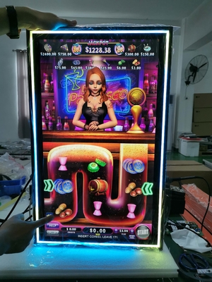PCAP صفحه لمسی اندازه مانیتور LCD از 10.1inch به 98inch با ساخت در چراغ های LED رنگارنگ برای ماشین بازی