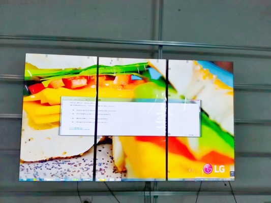 صفحه نمایش دیواری ال سی دی 65 اینچی 4k 2x2 1*3 قاب مشکی شکاف 1.8 میلی متری