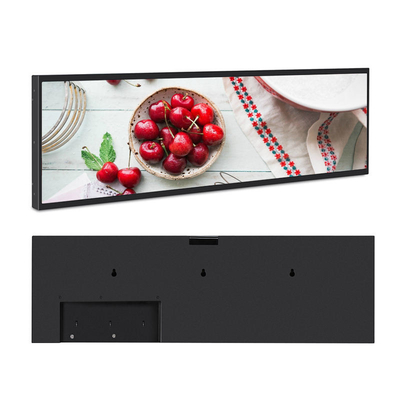 صفحه نمایش تبلیغاتی قفسه صفحه نمایش قفسه ای ال سی دی لبه دیجیتال تاکسی آسانسور OEM کشیده شده