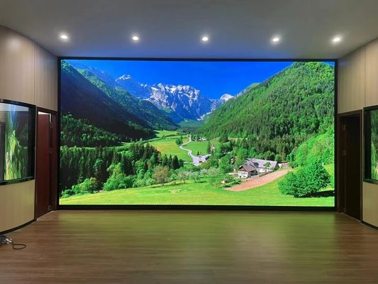 COB مینی ال ای دی اچ دی صفحه نمایش مستقیم تلویزیون LED داخلی برای جلسات هوشمند دفتر 135 "اسکرین بزرگ