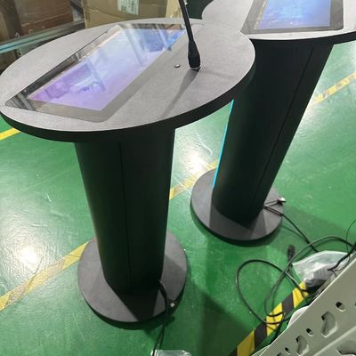 پديوم ديجيتالي چند رسانه اي 13.3 اينچ pcap لمس lcd پديوم بلندگوي تقویت کننده و ميکروفون بي سيم برای جلسه