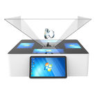 180 ° 270 ° 360 ° 3D Holographic Display Kiosk for Kim Shop Pyramid Touch Interactive Touch for Mall