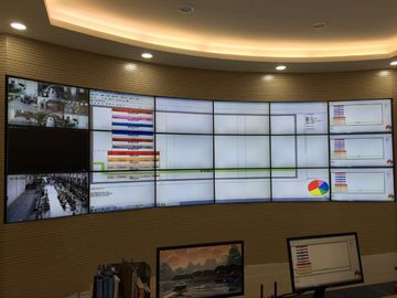 46 &quot;دیوار ویدئو منحنی نمایش برای اتاق کنفرانس / مرکز نظارت