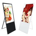 پوستر صفحه نمایش 55 اینچی تاشو پوستر صفحه نمایش لمسی ایستاده طبقه علائم دیجیتال