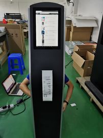12.1inch کف ایستاده ظرفیتی صفحه نمایش لمسی کیوسک با چاپگر THERMAL ساخته شده در اندروید و یا PC OS برای کیوسک پرداخت