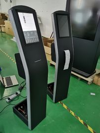 12.1inch کف ایستاده ظرفیتی صفحه نمایش لمسی کیوسک با چاپگر THERMAL ساخته شده در اندروید و یا PC OS برای کیوسک پرداخت