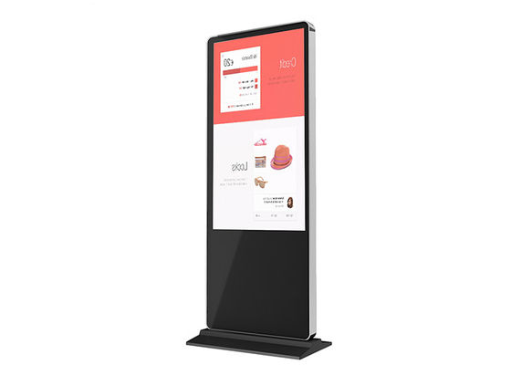 Digital Signage 75&quot; Floor Mount 4K Indoor LCD Display Totem Advertising for Shopping Mall