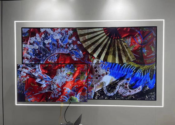 49in 1920x1080 3.5 mm Bezel Multi Panel Video Wall Split TV 4K LCD