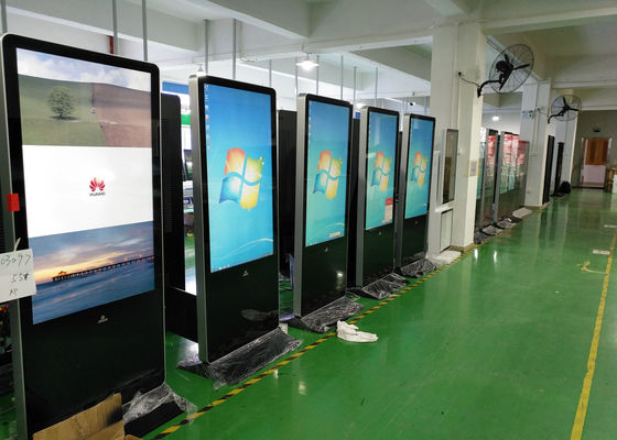 کیوسک کف ایستاده LCD 55 اینچی دیجیتال ساینیج 1920x1080 HDMI FCC