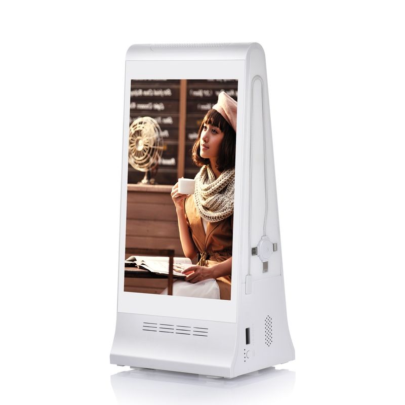صفحه 8 اینچی میز دیجیتال سفارش تماس صفحه نمایش LCD صفحه نمایش تبلیغاتی پخش کننده با منوی بانک برق