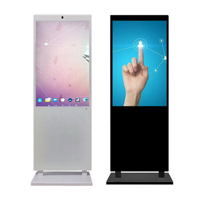 صفحه نمایش LCD تبلیغاتی عمودی سفید سفارشی 65 اینچ صفحه نمایش دیجیتال ساینیج ال سی دی