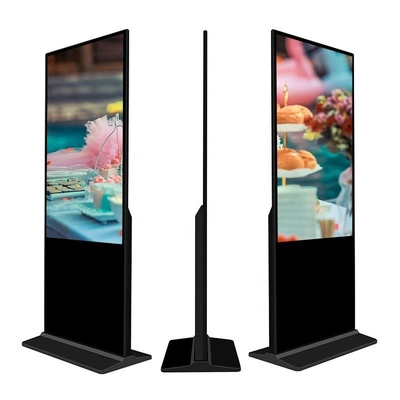 کیوسک صفحه لمسی تلویزیون عمودی ایستاده روی زمین 4k تبلیغات داخلی ال سی دی HD