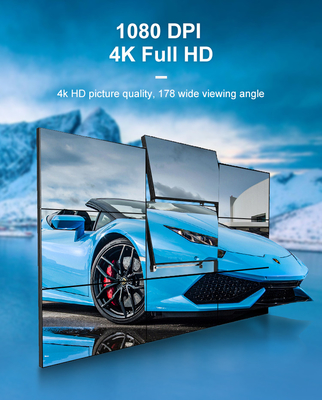 46 49 55 اینچ دیجیتال ساینیج تصویری دیوار 2x2 3x3 4x4 4K تبلیغات صفحه نمایش ال سی دی اتصال