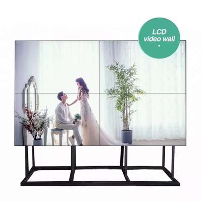 صفحه نمایش دیواری 4×4 LCD بسیار نازک 55 اینچی 500 سی دی / M2 طول عمر طولانی
