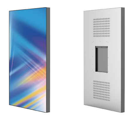 قاب باریک 32 - پخش کننده تبلیغاتی 86 اینچی LCD صفحه نمایش LCD با روشنایی بالا برای ویترین فروشگاه