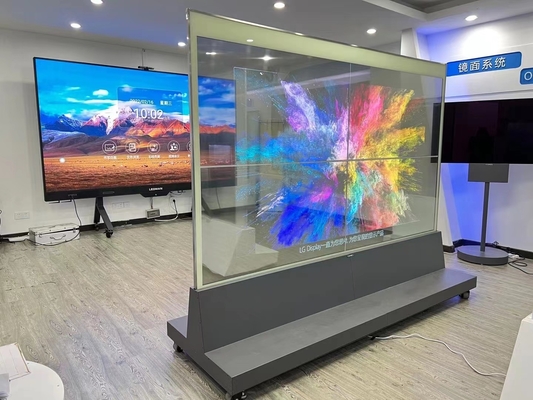 صفحه نمایش تجاری 55 65 75 اینچی صفحه نمایش منحنی منحنی دیوار تصویری OLED