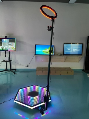 غرفه خودکار 360 درجه سلفی صفحه نمایش هولوگرافی سه بعدی چرخان