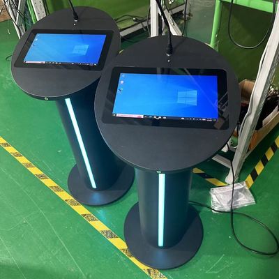 پديوم ديجيتالي چند رسانه اي 13.3 اينچ pcap لمس lcd پديوم بلندگوي تقویت کننده و ميکروفون بي سيم برای جلسه