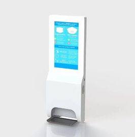 1080P LCD صفحه نمایش دیواری LCD نصب شده Signage Digital 22 اینچ با دستگاه ضدعفونی کننده دست