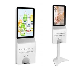 نمایشگر دیجیتال صفحه نمایش لمسی LCD داخلی با دستگاه پخش کننده ضد عفونی کننده دستی اتوماتیک
