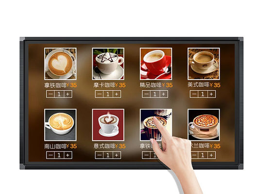 نصب دیواری دیجیتال ساینیج 32 43 55 اینچی صفحه نمایش لمسی LCD نمایش تبلیغاتی اندروید یا ویندوز