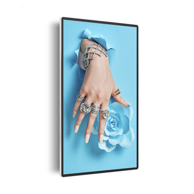 Digital Signage OEM RK3399 صفحه نمایش لمسی دیواری با روشنایی 500 AC240V VGA