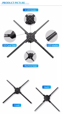 صفحه نمایش hd Z3 دیجیتال ساینیج LED نمایشگر سه بعدی بلوتوث فن هولوگرام کیوسک پانل های هولوگرافی تبلیغاتی سه بعدی