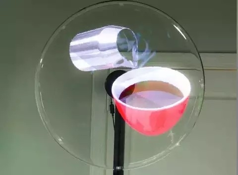 صفحه نمایش 15W 100cm 65cm 50cm 360 Hologram 3D LED Fan 1200 * 720 3d holo display